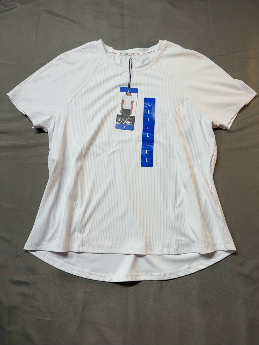SpyderActive White Active Short-Sleeve Women's Top